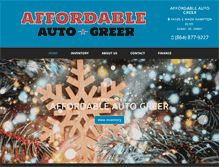Tablet Screenshot of affordableautogreer.com
